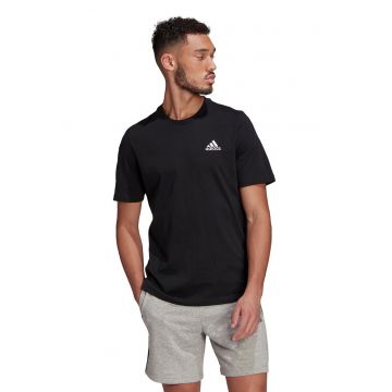 Tricou regular fit cu logo mic brodat Essentials