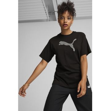 Tricou relaxed fit cu logo