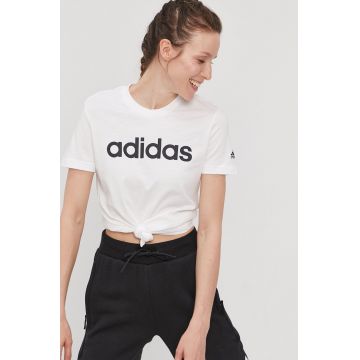 Adidas Tricou GL0768 femei, culoarea alb