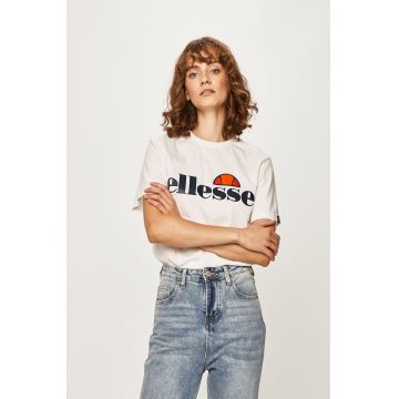 Ellesse tricou din bumbac culoarea alb SGS03237-White