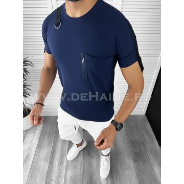 Tricou barbati slim fit bleumarin ZR B1420 P4-2.3