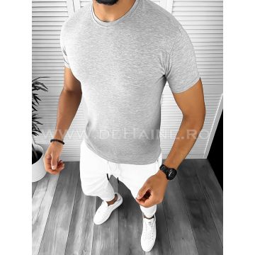 Tricou barbati slim fit gri B1282 P1-1