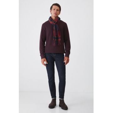 Medicine longsleeve barbati, culoarea bordo, neted