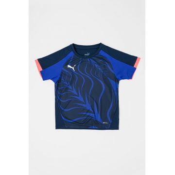 Tricou cu imprimeu si decolteu rotund - pentru fotbal