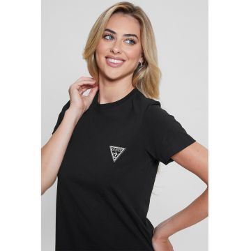 Tricou cu logo pe piept pentru fitness