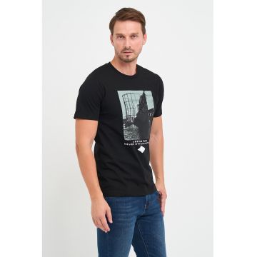 Tricou de bumbac cu imprimeu foto