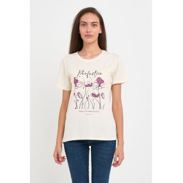 Tricou de bumbac cu imprimeu grafic