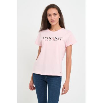 Tricou de bumbac cu imprimeu logo