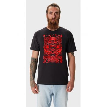 Tricou de bumbac cu imprimeu Samurai