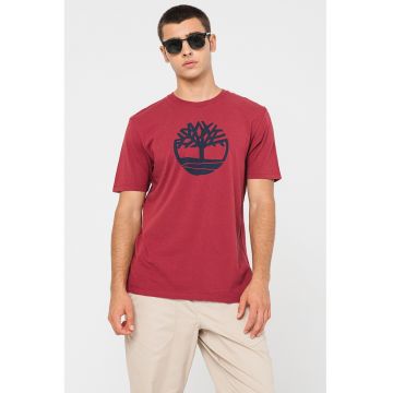 Tricou de bumbac cu logo Kennebec River Tree