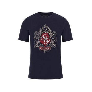 Tricou din amestec de modal cu imprimeu logo