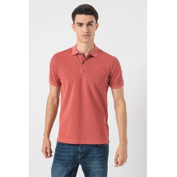 Tricou polo din amestec de bumbac organic