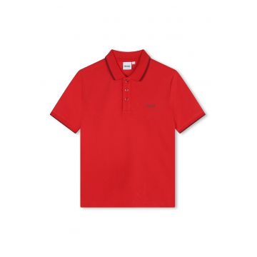 Tricou polo din bumbac pique