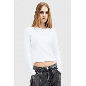 AllSaints longsleeve din bumbac STEVIE LS TEE culoarea alb, W184JB