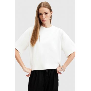 AllSaints tricou din bumbac TILLIE TEE femei, culoarea alb, W050JA