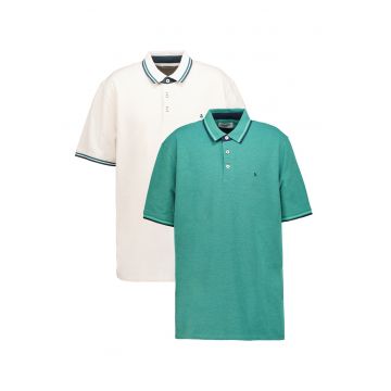 Set de tricouri polo slim fit Paulos - 2 piese