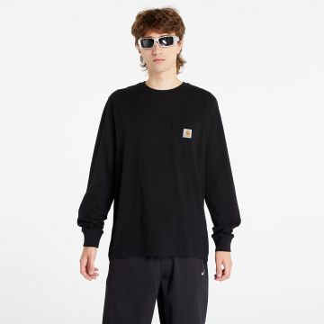 Tricou Carhartt WIP Longsleeve Pocket T-Shirt UNISEX Black