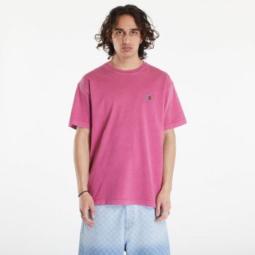 Tricou Carhartt WIP Nelson Short Sleeve T-Shirt UNISEX Magenta Garment Dyed