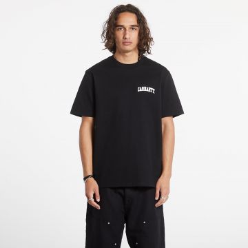 Tricou Carhartt WIP S/S University Script T-Shirt Black/ White