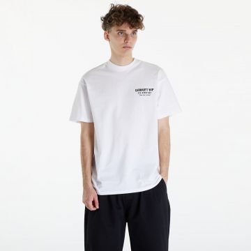 Tricou Carhartt WIP Short Sleeve Less Troubles T-Shirt UNISEX White/ Black