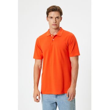 Tricou polo slim fit de bumbac