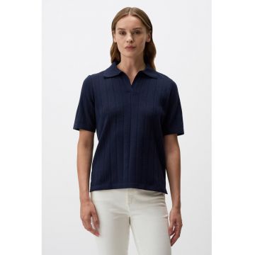 Tricou polo striat