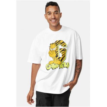 Tricou supradimensionat de bumbac organic cu imprimeu Garfield