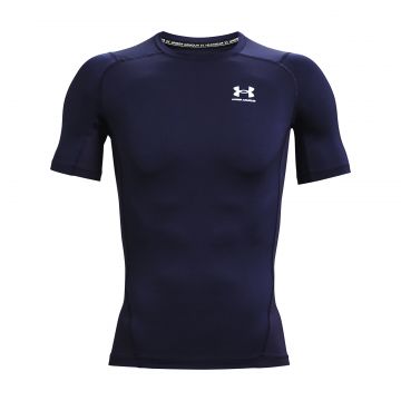 Tricou Under Armour Hg Armour Comp SS Midnight Navy/ White