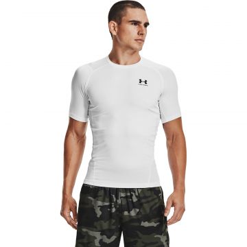 Tricou Under Armour Hg Armour Comp SS White/ Black