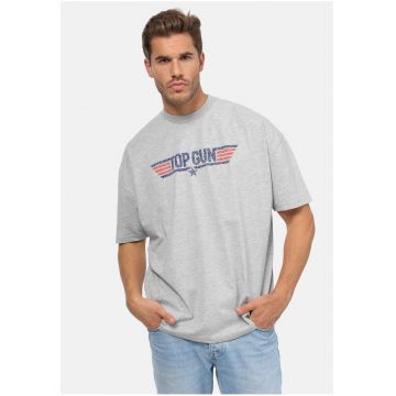 Tricou unisex supradimensionat TOP GUN Logo 6259