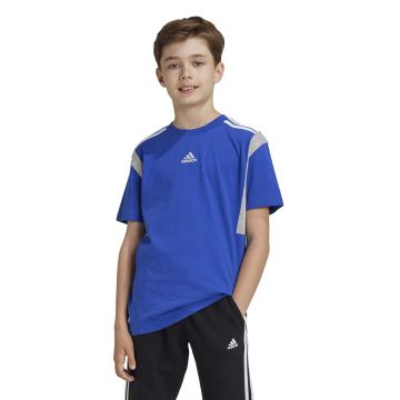 adidas tricou de bumbac pentru copii B T CB culoarea albastru marin, modelator, JH1080