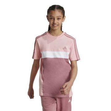 adidas tricou J 3S TIB T culoarea roz, IV7300