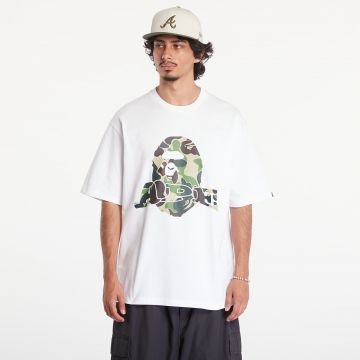 Tricou A BATHING APE Abc Camo Ape Head Relaxed Fit Short Sleeve Tee White