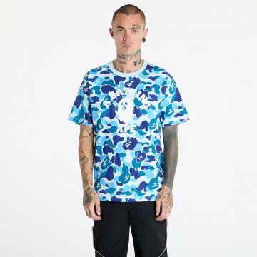 Tricou A BATHING APE Abc Camo College Tee Blue