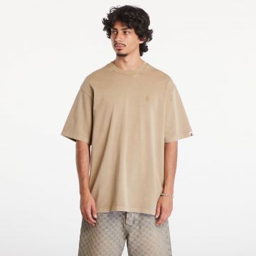 Tricou A BATHING APE Ape Head One Point Garment Dyed Pocket Relaxed Fit Tee UNISEX Beige