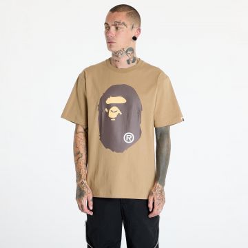 Tricou A BATHING APE Big Ape Head Tee Beige