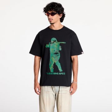 Tricou A BATHING APE Bitmap Soldier Tee M Black