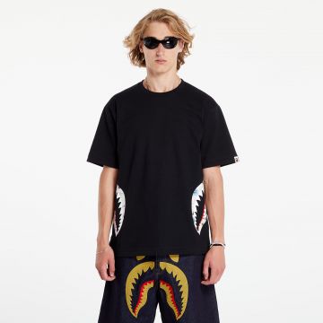 Tricou A BATHING APE Floral Camo Side Shark Tee Black