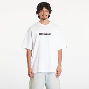 Tricou A BATHING APE Screen Print Stencil Logo Relaxed Fit Short Sleeve Tee White