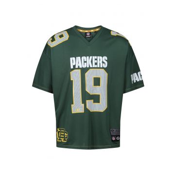 Tricou cu decolteu in V si imprimeu Packers