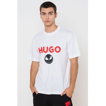 Tricou de bumbac cu logo Jack Skellington