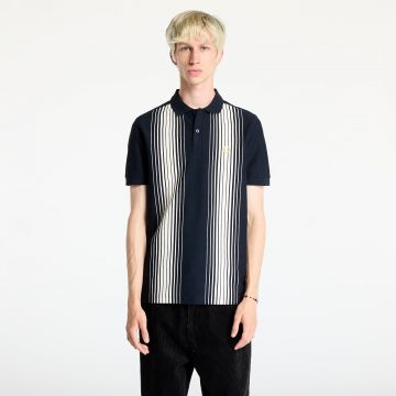 Tricou FRED PERRY Ombre Stripe Polo Short Sleeve Tee Navy