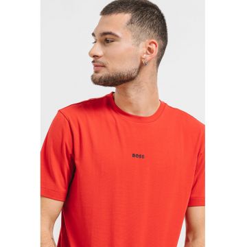 Tricou relaxed fit cu decolteu la baza gatului Chup