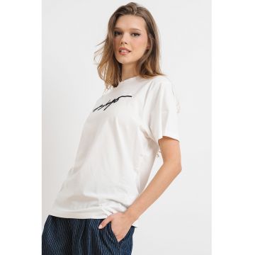 Tricou supradimensionat cu logo Vintage