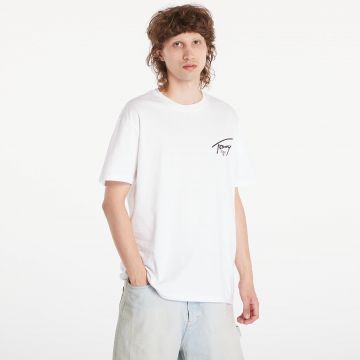 Tricou Tommy Jeans Regular Signature Print Tee White