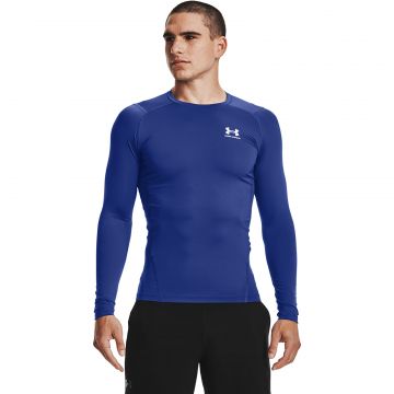 Tricou Under Armour Hg Armour Comp LS Royal/ White