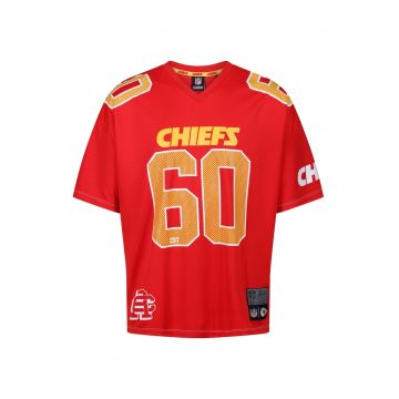 Tricou unisex cu decolteu in V si imprimeu Chiefs