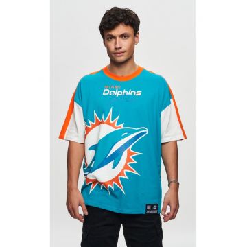 Tricou unisex din bumbac organic NFL Miami Dolphins