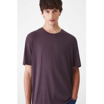 Medicine tricou barbati, culoarea bordo, neted