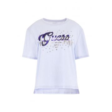 Tricou dama - 302205950 - Bumbac - Albastru